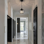 Opertsa - Nordic Pendant Lamp with Spherical Glass - Black Design