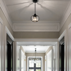 Opertsa - Nordic Pendant Lamp with Spherical Glass - Black Design