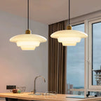 Opertsa - Perle pendant lamp - Brass & Glass