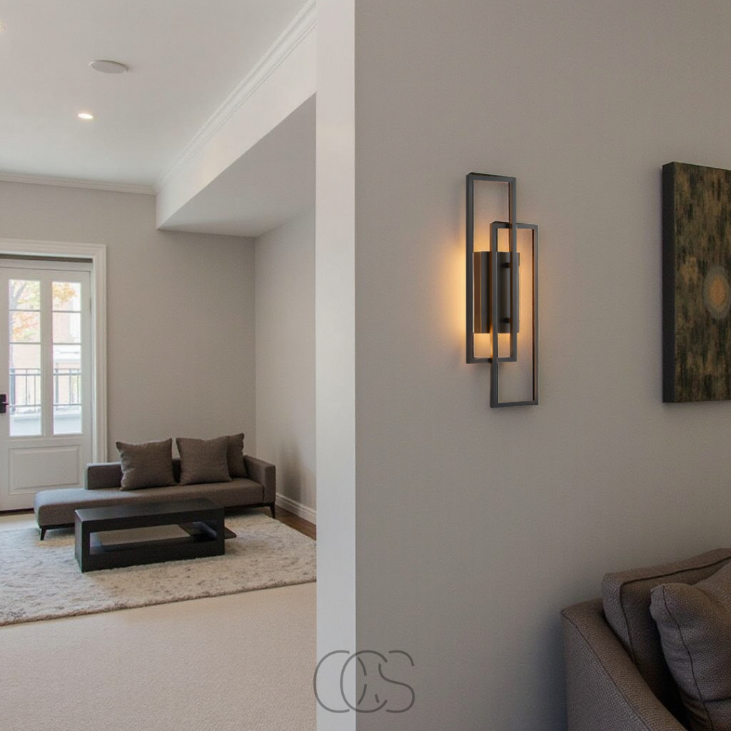 Opertsa - Rectangular Geometric LED Wall Lamp