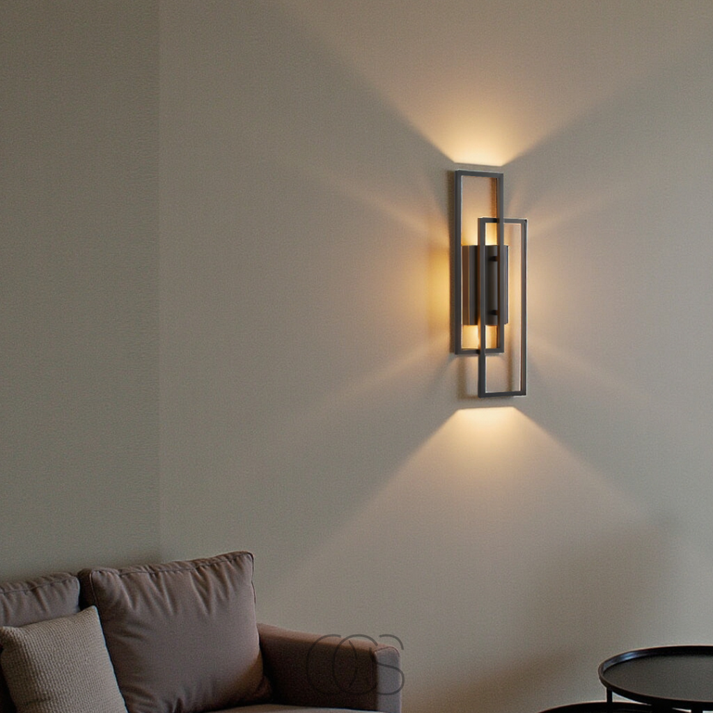 Opertsa - Rectangular Geometric LED Wall Lamp