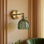 Opertsa - Retro Wall Lamp with Glass Tulip Shade