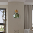 Opertsa - Retro Wall Lamp with Glass Tulip Shade