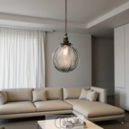 Opertsa - Round Pendant Lamp Glass - Smoke Color