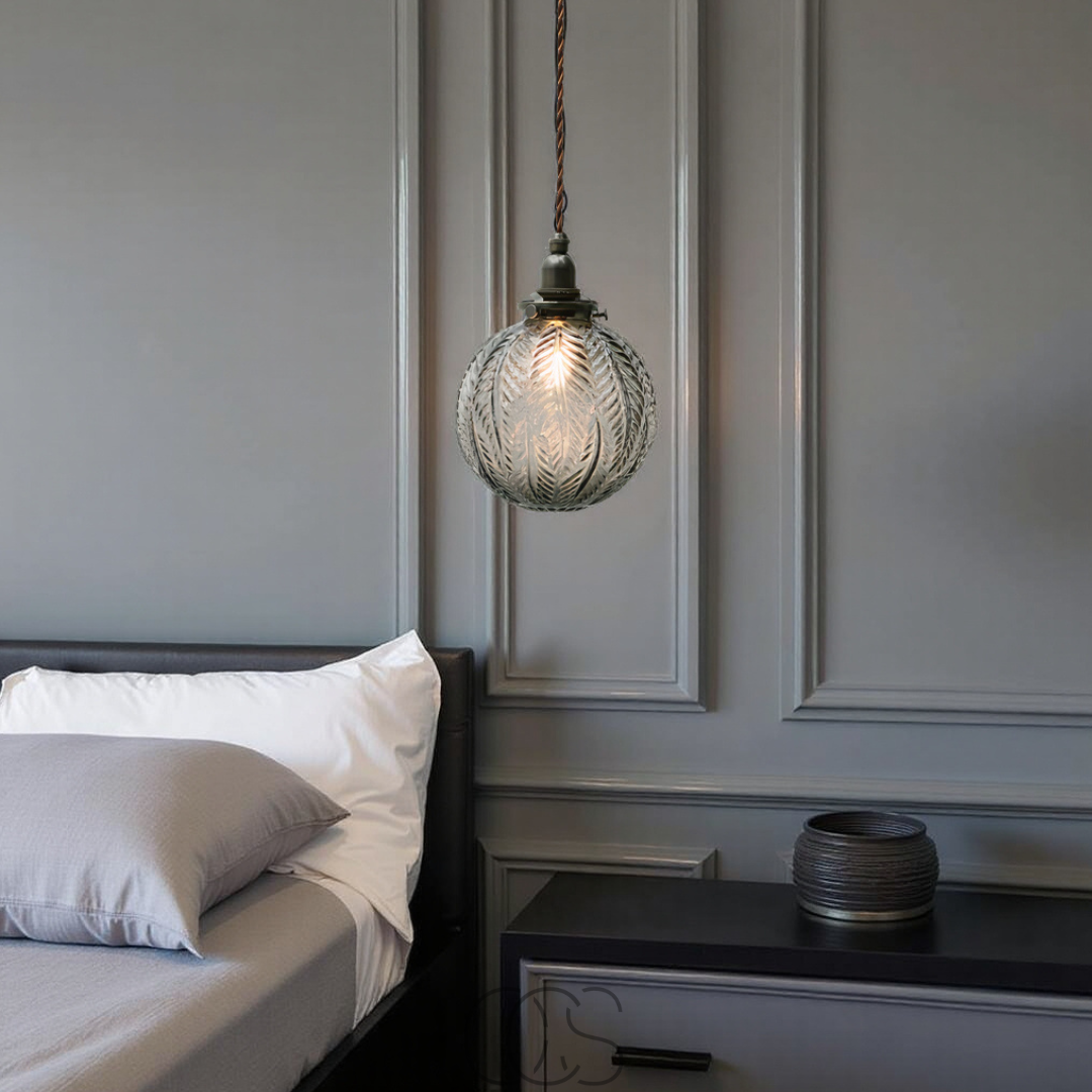 Opertsa - Round Pendant Lamp Glass - Smoke Color