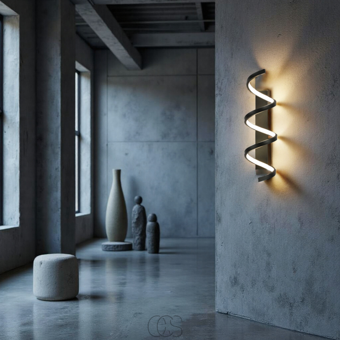 Opertsa - Spiral LED wall lamp - Dimmable