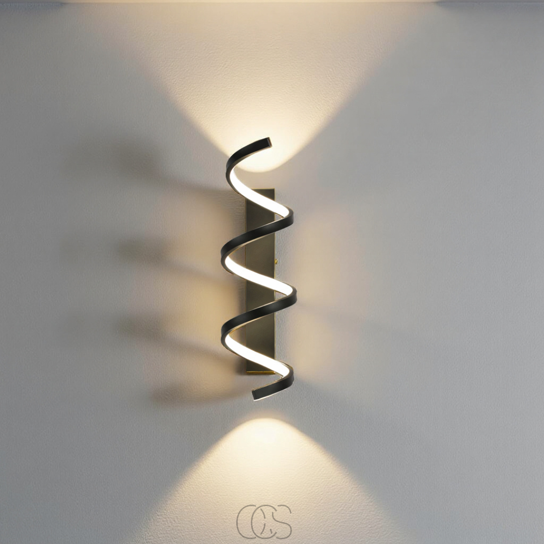 Opertsa - Spiral LED wall lamp - Dimmable