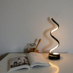 Opertsa - Spiral Lamp – modern design with 3 light colors & energy-efficient LED
