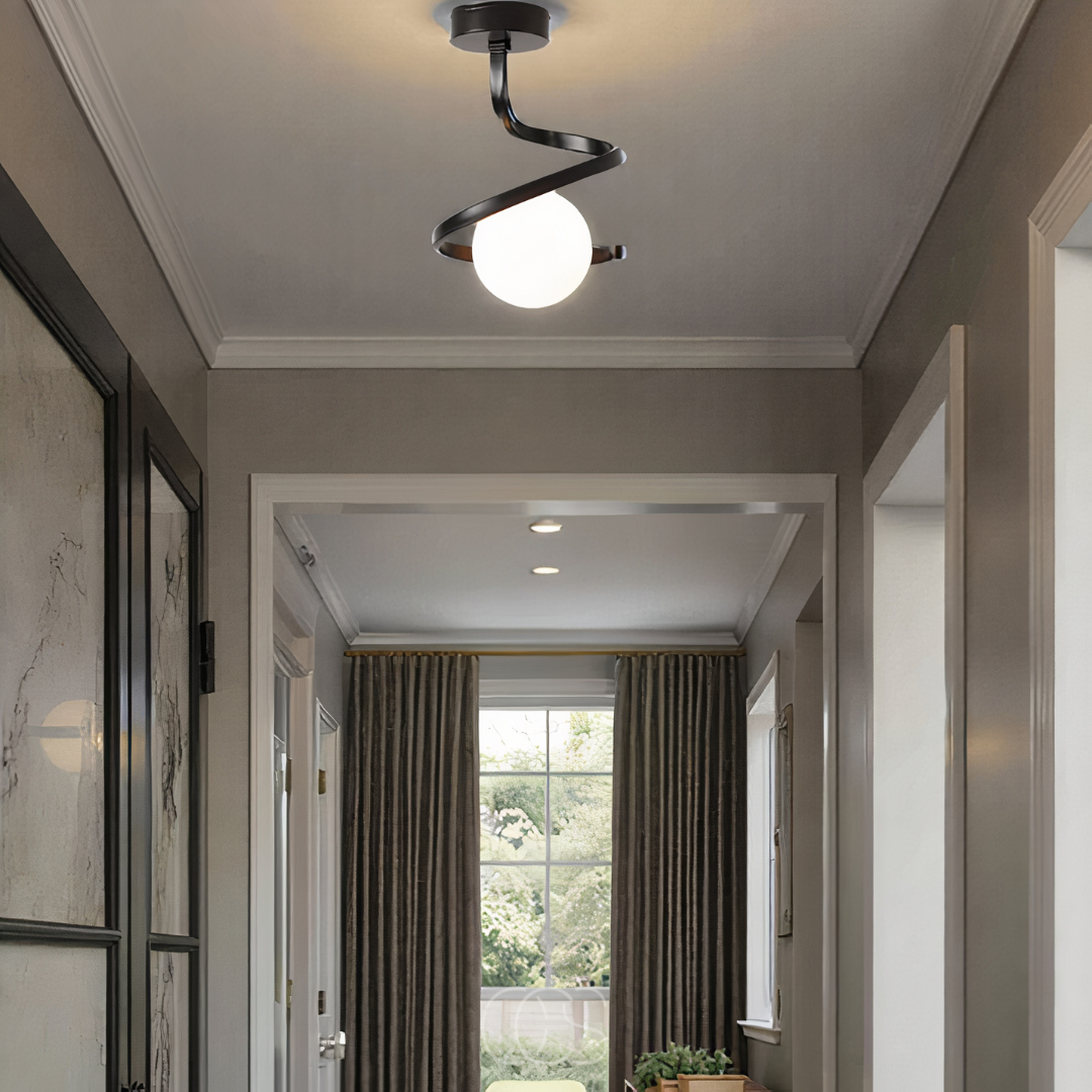 Opertsa - Spiral with Ball Ceiling Lamp – luxury in a playful design