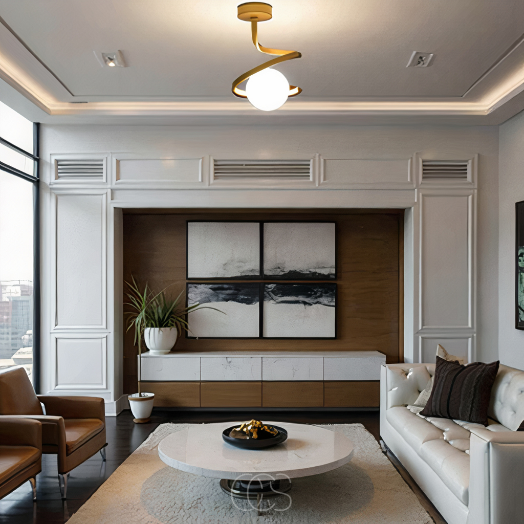 Opertsa - Spiral with Ball Ceiling Lamp – luxury in a playful design