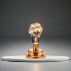 Opertsa - Lámpara de mesa con bombilla - Diseño industrial vintage