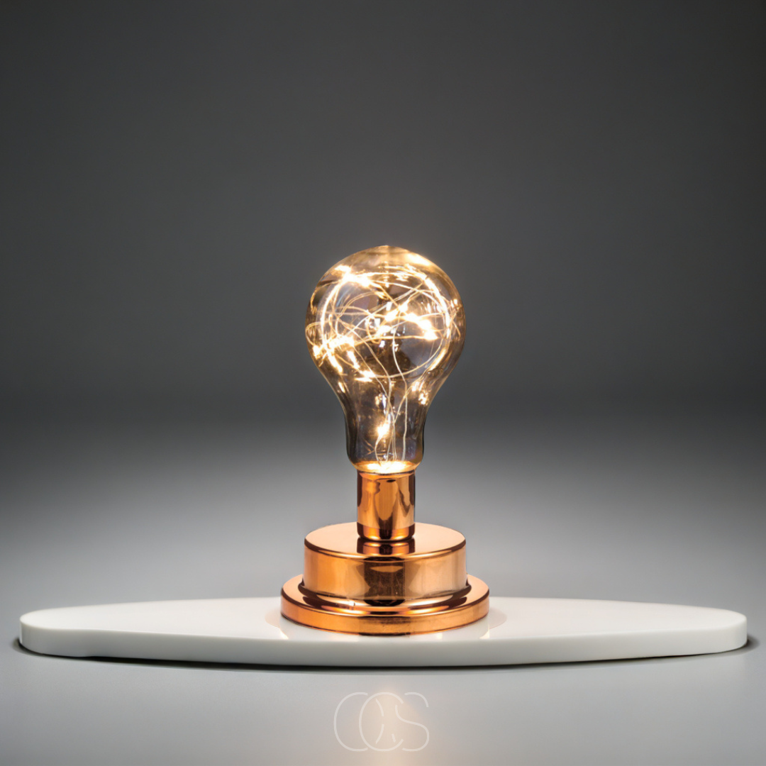 Opertsa - Table Lamp with Light Bulb - Vintage Industrial Design