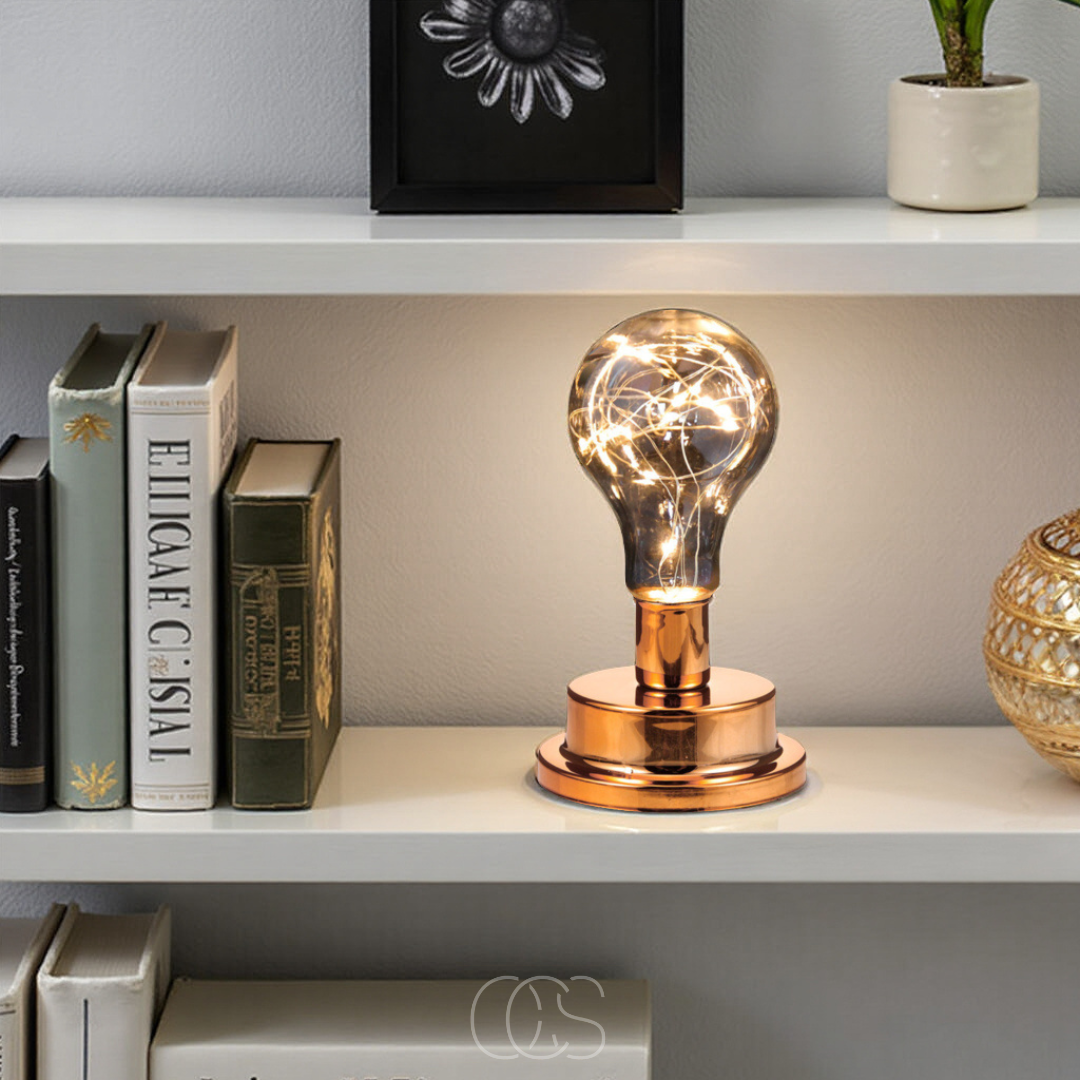 Opertsa - Table Lamp with Light Bulb - Vintage Industrial Design