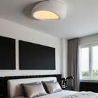 Opertsa - Wabi-Sabi Fabric Ceiling Lamp - Polyform & Resin