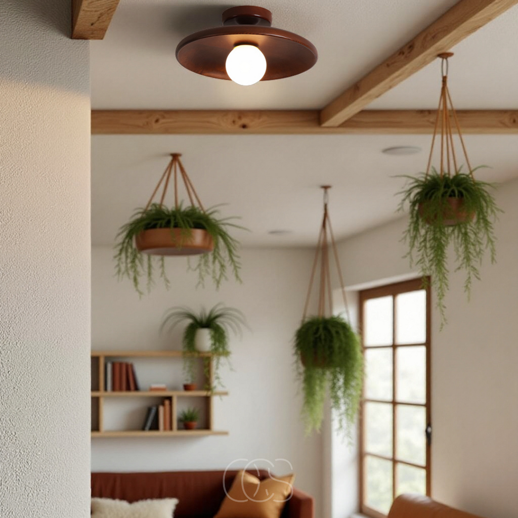 Opertsa - Walnut Ceiling Lamp - Luxury Ceiling Lamp Wood