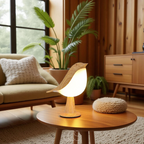 Opertsa - Wooden Bird Lamp - Wireless Table Lamp with Warm Light