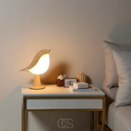 Opertsa - Wooden Bird Lamp - Wireless Table Lamp with Warm Light