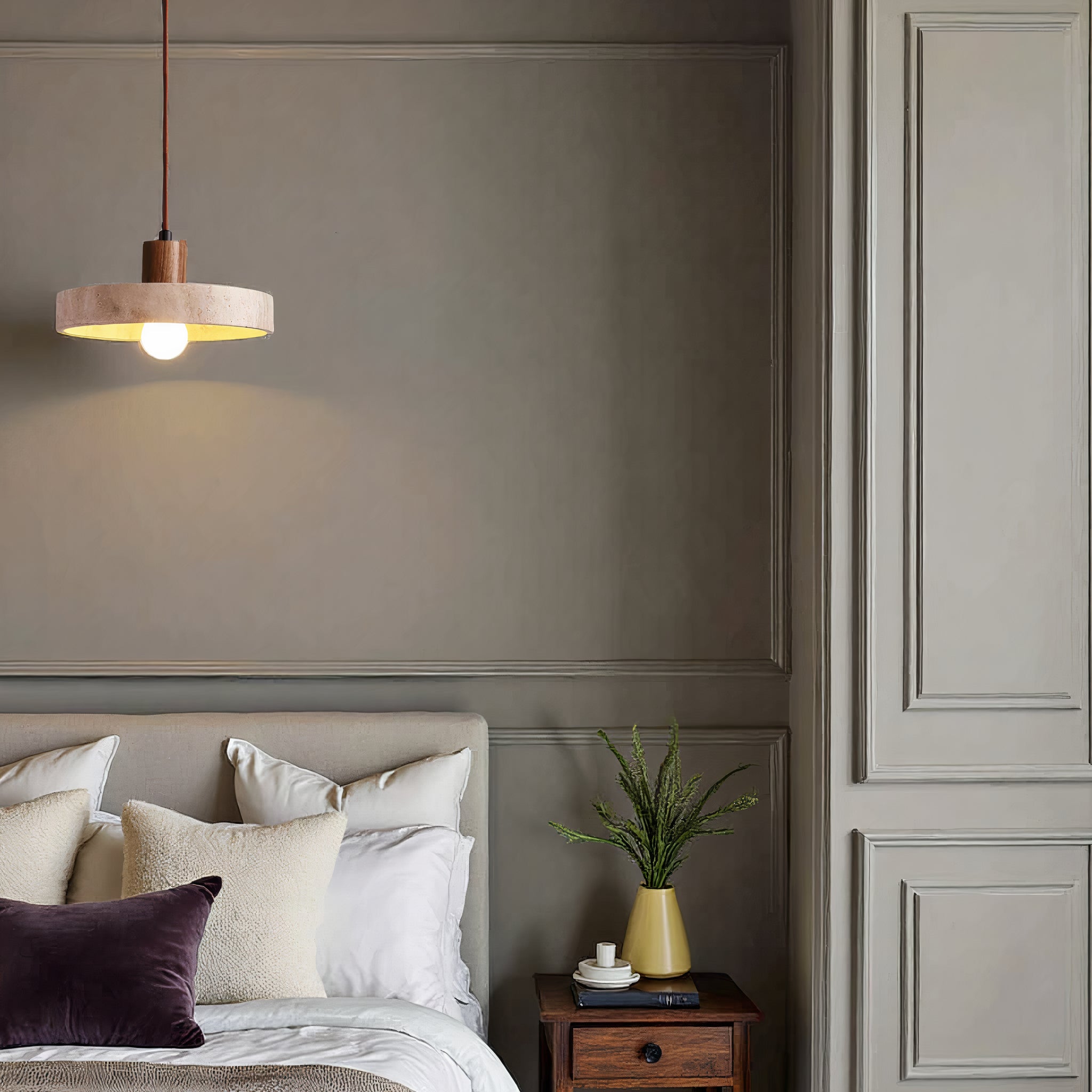 Opertsa - pendant lamp in natural stone - Unique & Adjustable