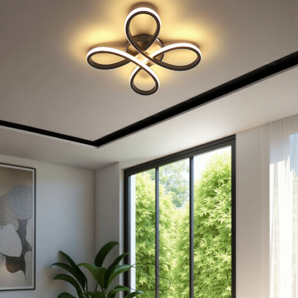 Opertsa – Ceiling lamp LED Klaver – Modern design with atmospheric dimming function