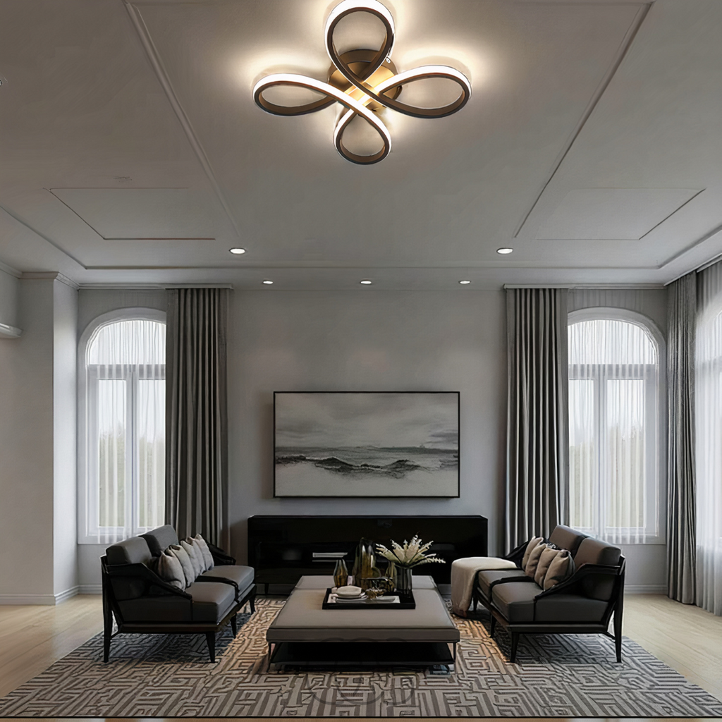 Opertsa – Ceiling lamp LED Klaver – Modern design with atmospheric dimming function