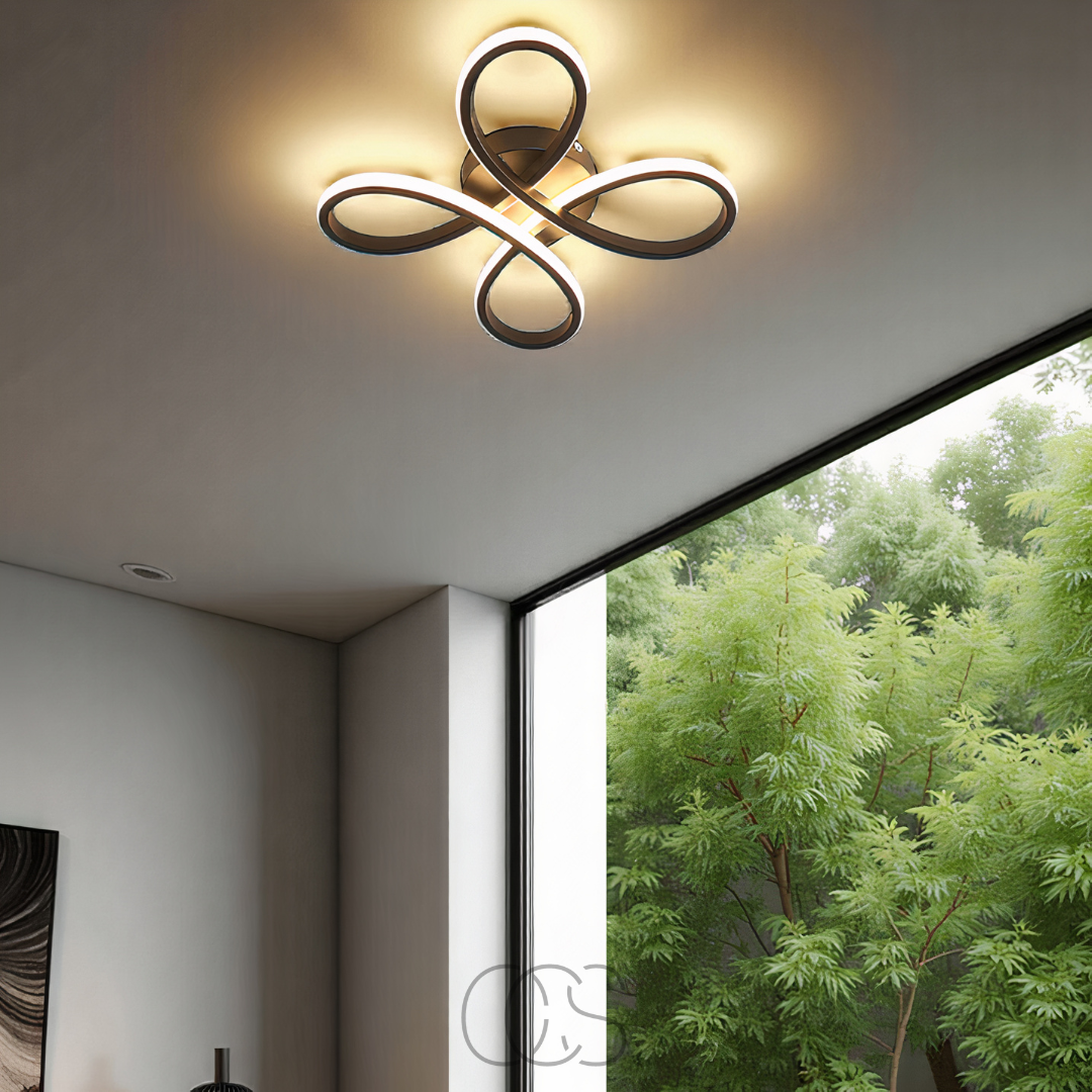 Opertsa – Ceiling lamp LED Klaver – Modern design with atmospheric dimming function