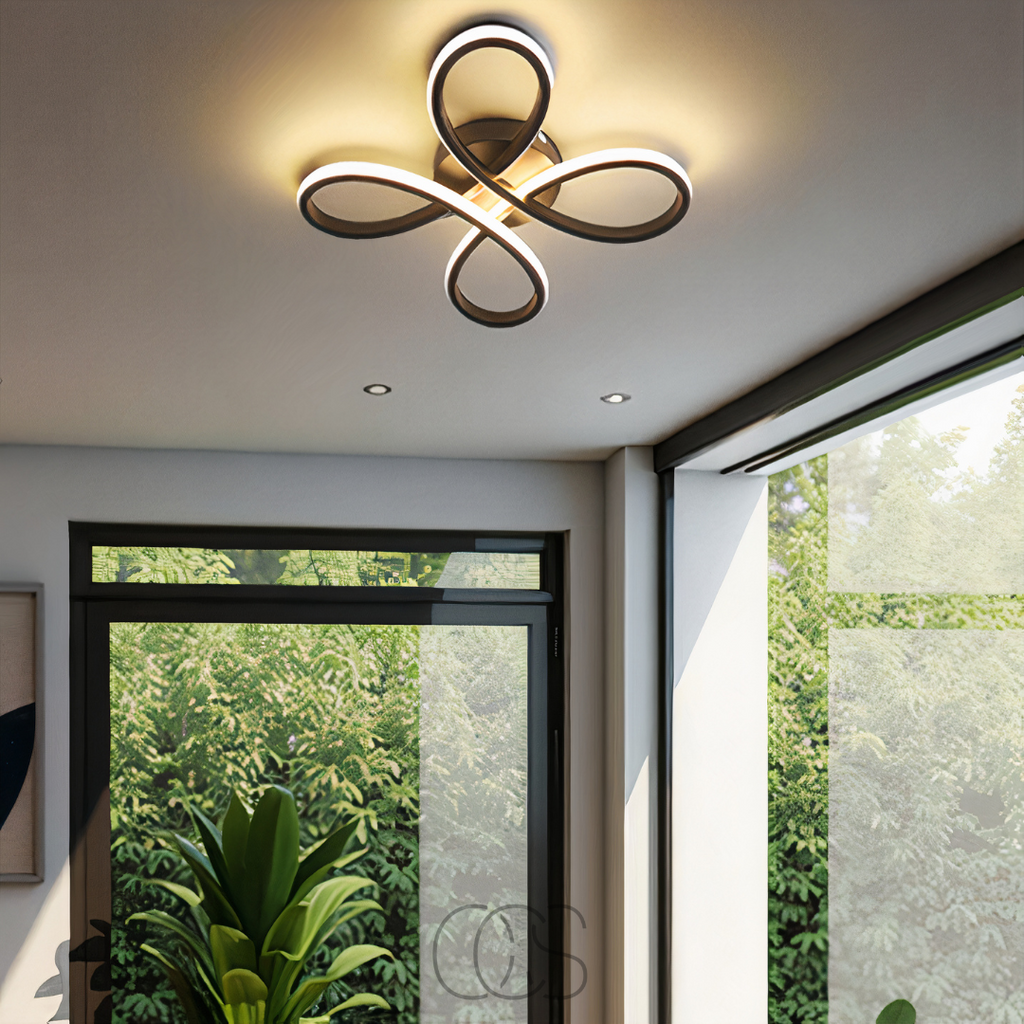 Opertsa – Ceiling lamp LED Klaver – Modern design with atmospheric dimming function