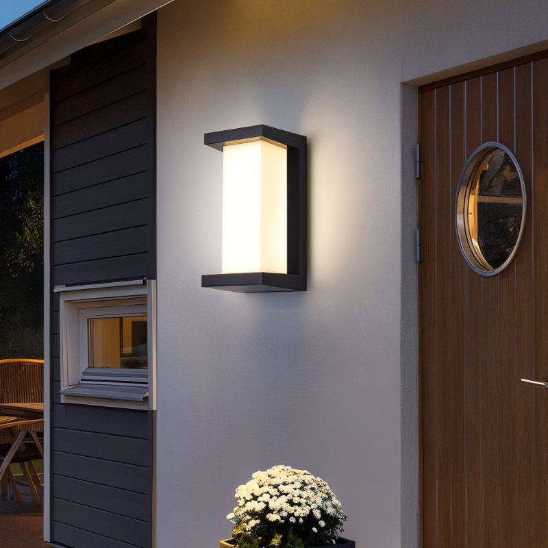 Outdoor LED Wall Lamp with Motion Sensor – Waterproof and Energy Efficient Lighting