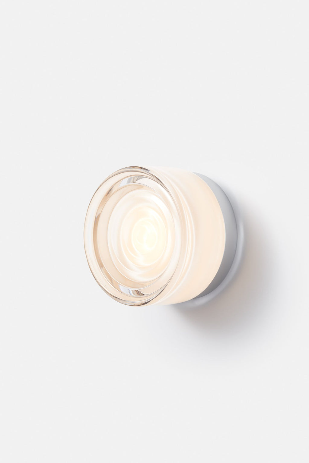 TML Ripple Modern Wall Sconce – IP65 Rated, Tempered Glass Shade, Indoor Wall Light with Touch Switch (E14 Bulb Included)