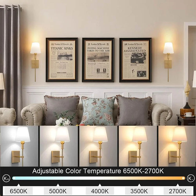 Rechargeable Wireless Wall Lamp Set for Effortless Ambiance