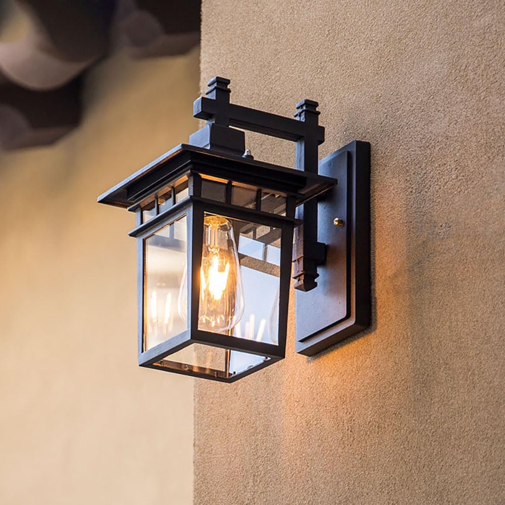 Rustic Vintage Aluminum Outdoor Wall Lights