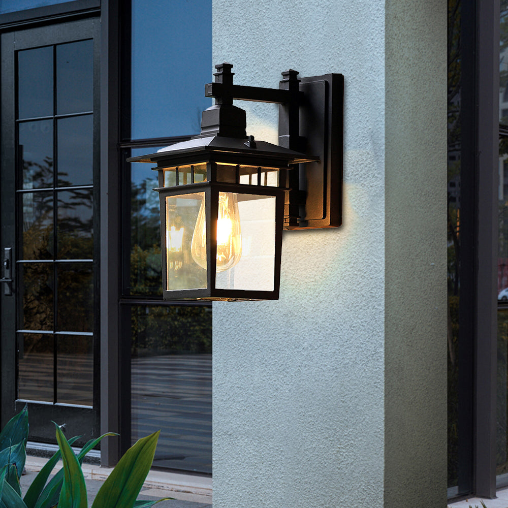 Rustic Vintage Aluminum Outdoor Wall Lights