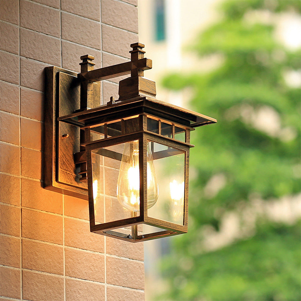 Rustic Vintage Aluminum Outdoor Wall Lights