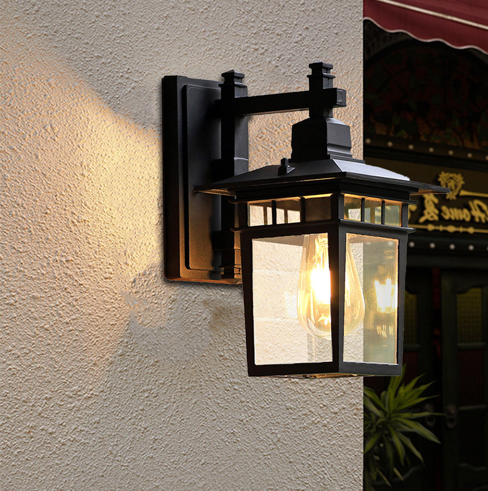 Rustic Vintage Aluminum Outdoor Wall Lights