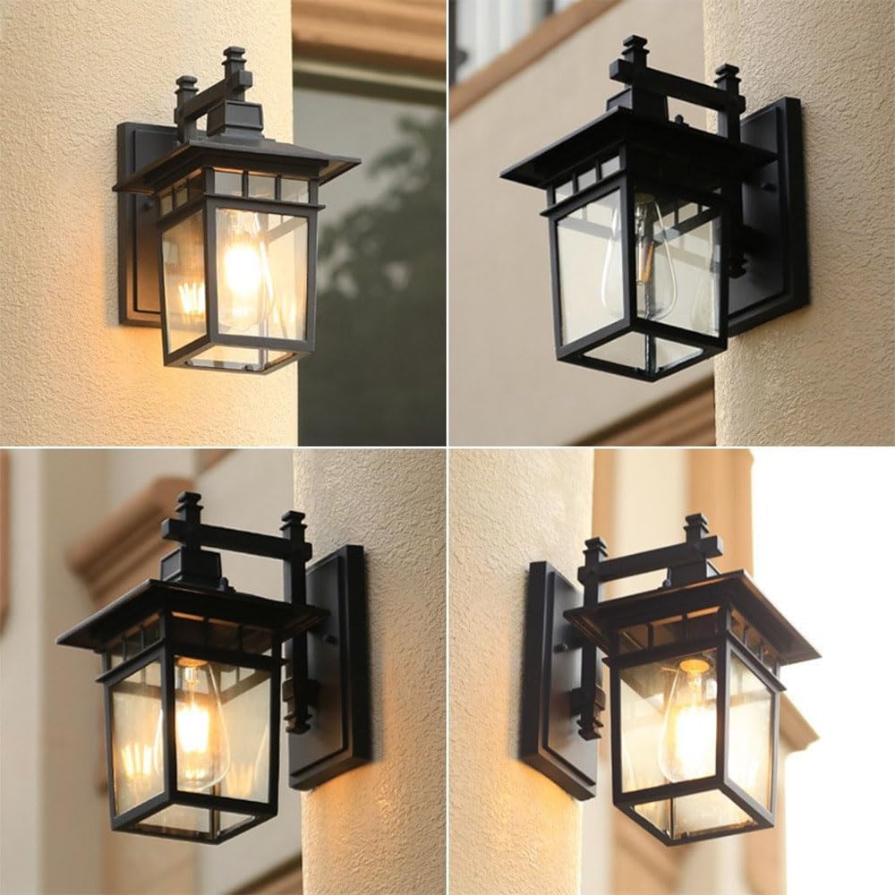 Rustic Vintage Aluminum Outdoor Wall Lights