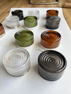 TML Ripple Modern Wall Sconce – IP65 Rated, Tempered Glass Shade, Indoor Wall Light with Touch Switch (E14 Bulb Included)