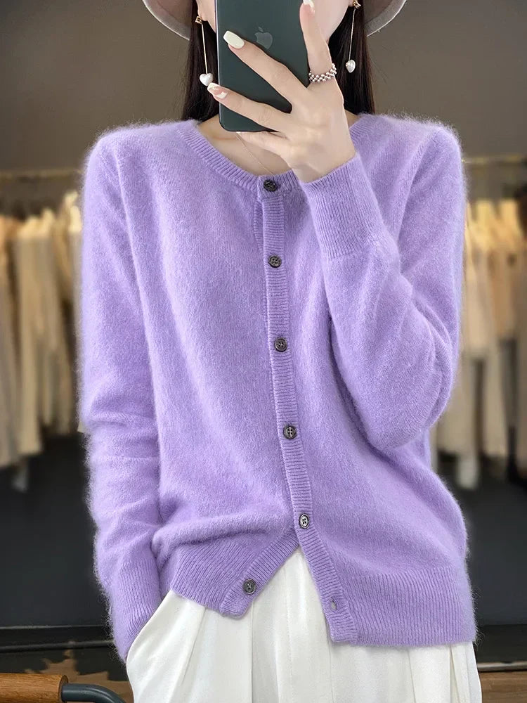 Celine: Sweater/Cardigan Super Warm | Pure 100% Cashmere Sweater