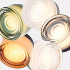 TML Ripple Modern Wall Sconce – IP65 Rated, Tempered Glass Shade, Indoor Wall Light with Touch Switch (E14 Bulb Included)