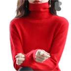 Sinead: Japans gebreide 100% kasjmier coltrui voor vrouwen: herfst & winter essentieel