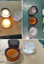 TML Ripple Modern Wall Sconce – IP65 Rated, Tempered Glass Shade, Indoor Wall Light with Touch Switch (E14 Bulb Included)