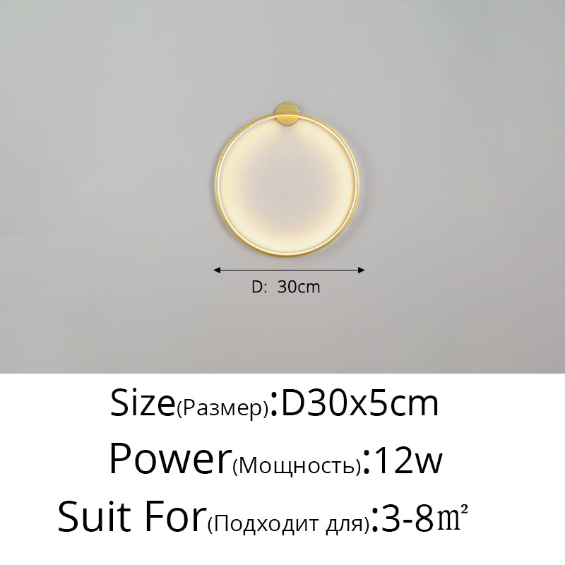 Moon LED Wall Light – Modern Wall Lamp for Bedroom, Living Room, and Hallway