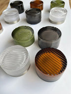 TML Ripple Modern Wall Sconce – IP65 Rated, Tempered Glass Shade, Indoor Wall Light with Touch Switch (E14 Bulb Included)