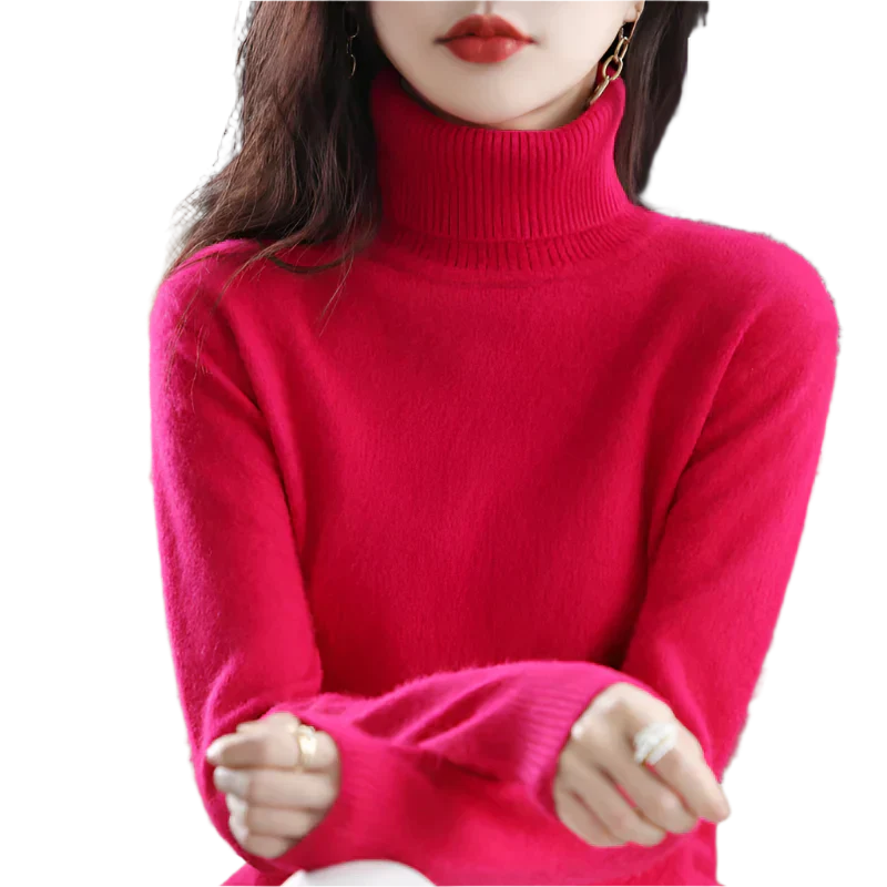 Sinead: Japans gebreide 100% kasjmier coltrui voor vrouwen: herfst & winter essentieel