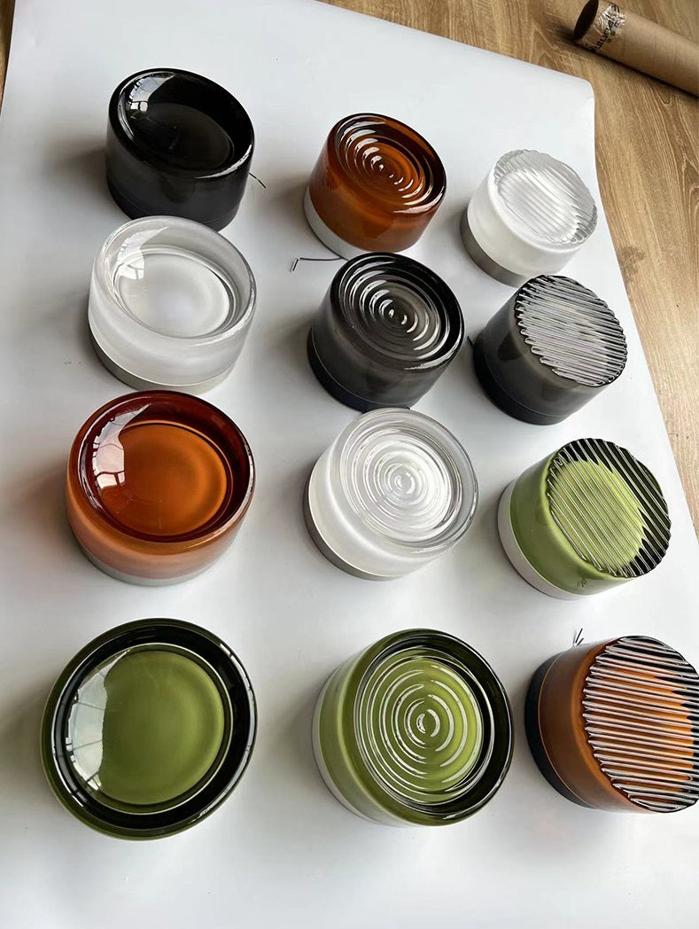 TML Ripple Modern Wall Sconce – IP65 Rated, Tempered Glass Shade, Indoor Wall Light with Touch Switch (E14 Bulb Included)