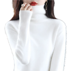 Sinead: Japans gebreide 100% kasjmier coltrui voor vrouwen: herfst & winter essentieel