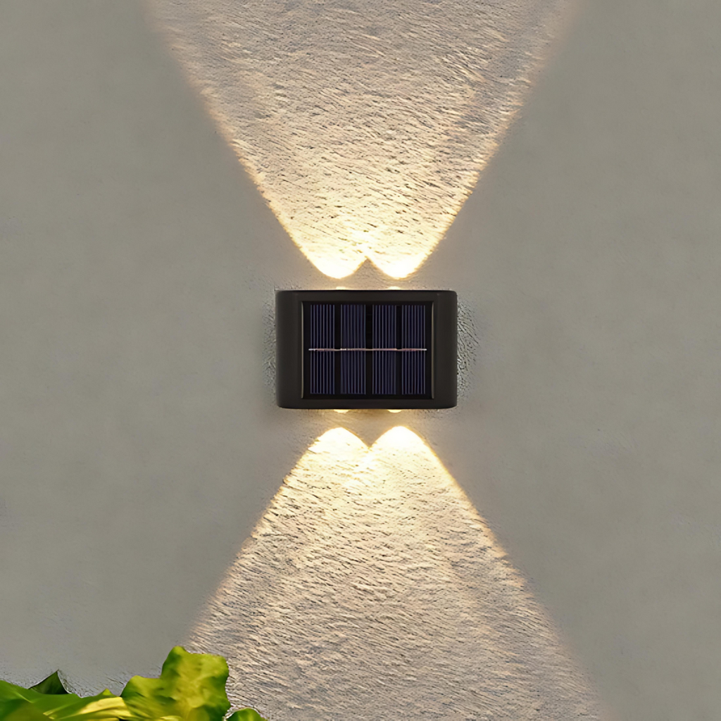 Solar LED Outdoor Light with Motion Sensor, 3 Adjustable Heads, IP65 Waterproof Garden Lights for Pathways and Walls