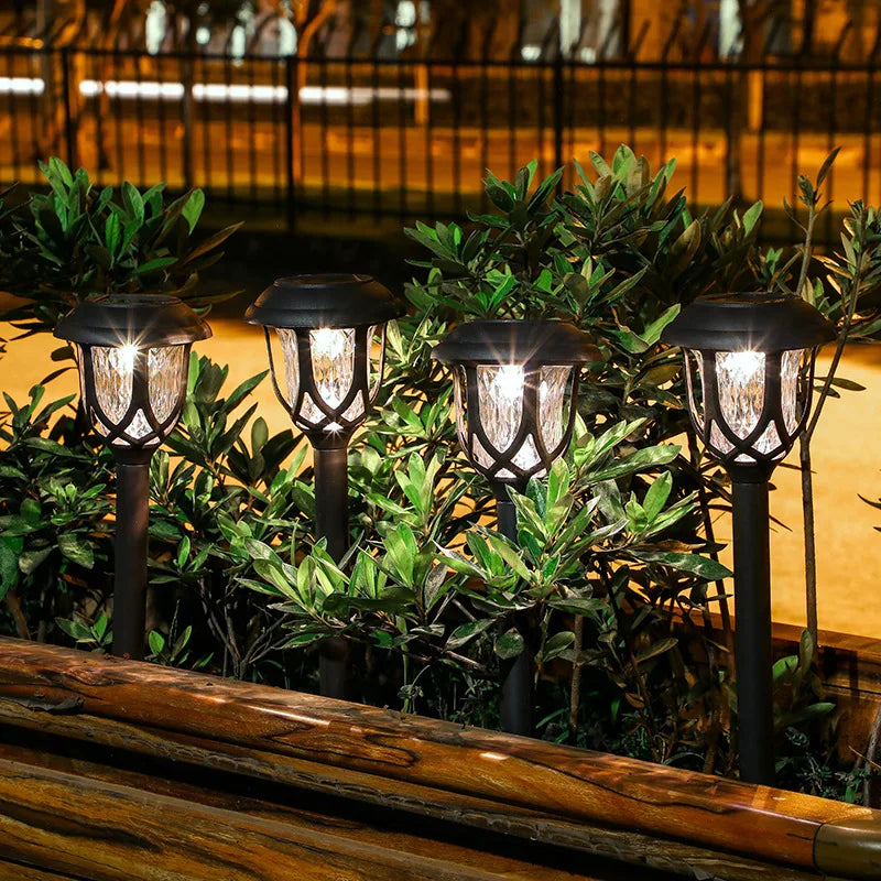Solar Outdoor Pathway Lamp – Elegant LED Ground Light for Gardens and Walkways