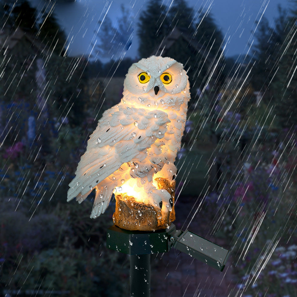 Solar Owl Lamp for Outdoor Decor – Eco-Friendly LED Garden Light