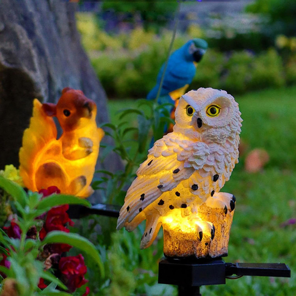 Solar Owl Lamp for Outdoor Decor – Eco-Friendly LED Garden Light