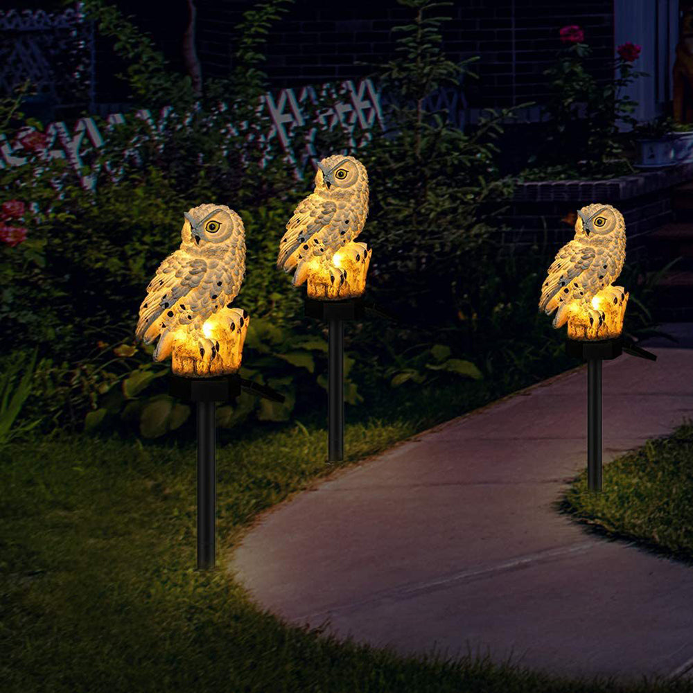 Solar Owl Lamp for Outdoor Decor – Eco-Friendly LED Garden Light