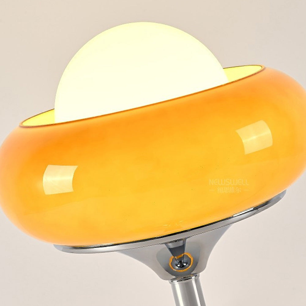 Vintage Bauhaus Glass Table Lamp